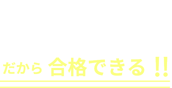 これだけシンプルだから最速&最強!!だから合格できる!!